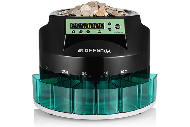 Commercial Coin Counter Sorter Machine Digital LCD Money Change 4