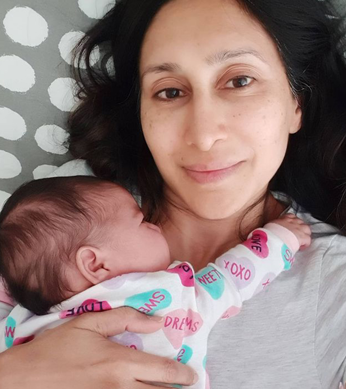 Teejay Sidhu Shares An After-Delivery Picture Of Her Newborn Daughter From The Hospital 