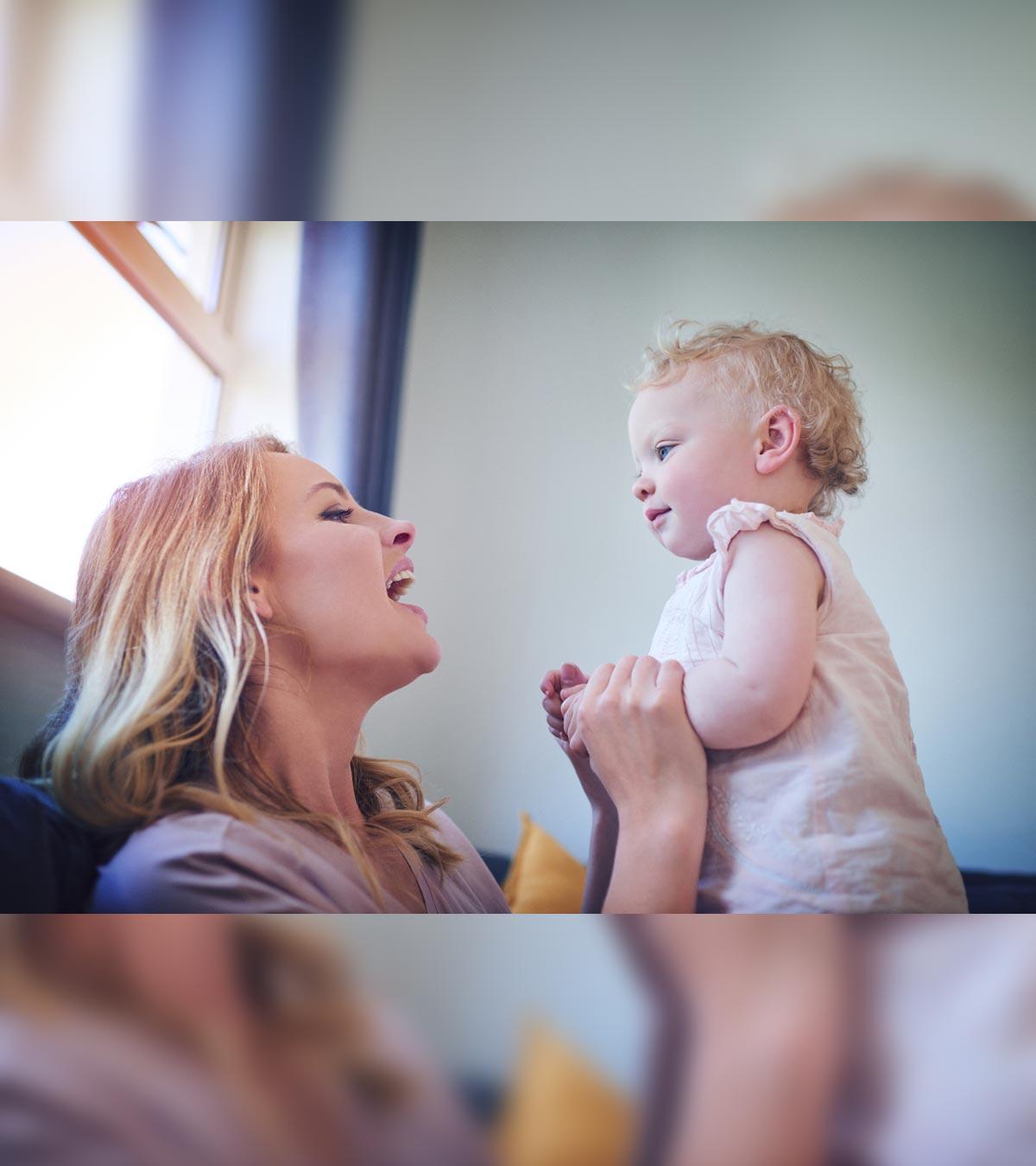 Baby saying "mama" and "dada"
