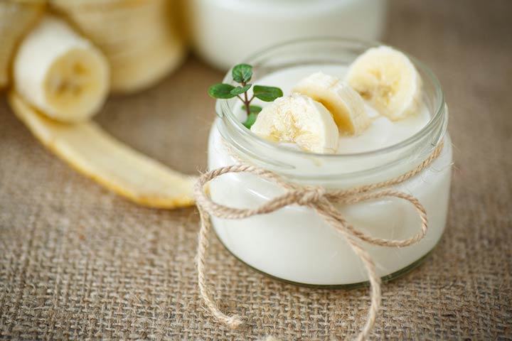 Banana frozen yogurt for kids