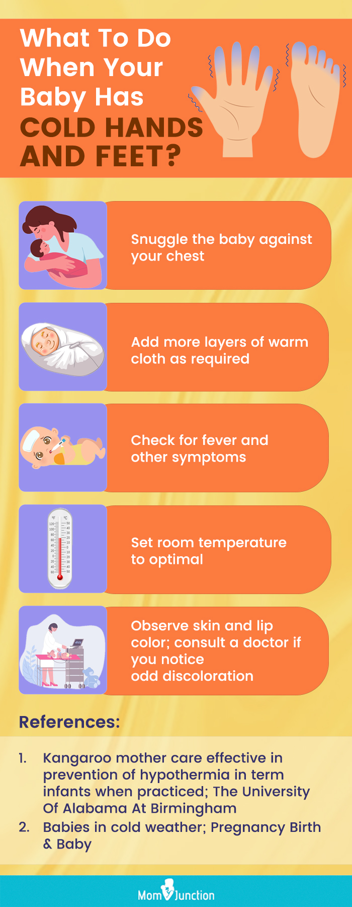 Infographic What Should You Do If Your Baby Has Cold Hands And Feet