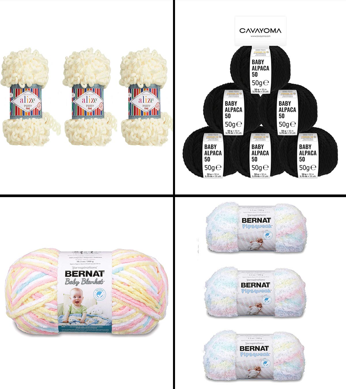 Bernat Baby Blanket Yarn, Pitter Patter, 3 Skeins - 3.5 oz