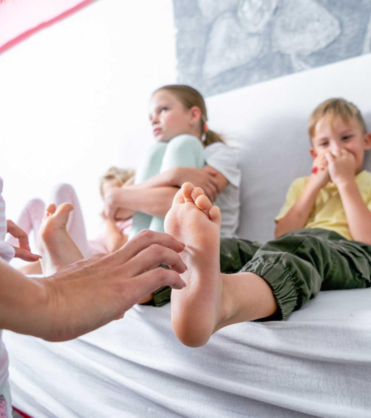 Parent Tickling A Child