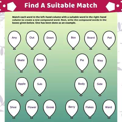 Compiling Words Combine Words To Form Compound Words