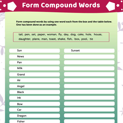Complete The Compound Words