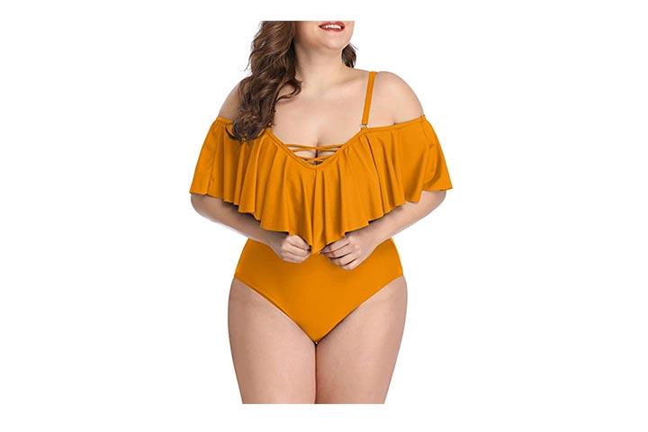 Swimsuit for plus deals size apple shape