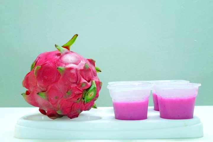 Dragon fruit puree for babies