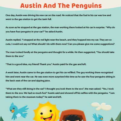 Reading Comprehension Austin And The Penguins