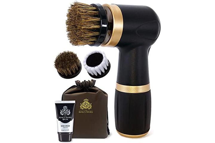 Shoe Brushes Professional Adjustable Speed Electric Shoe Polisher