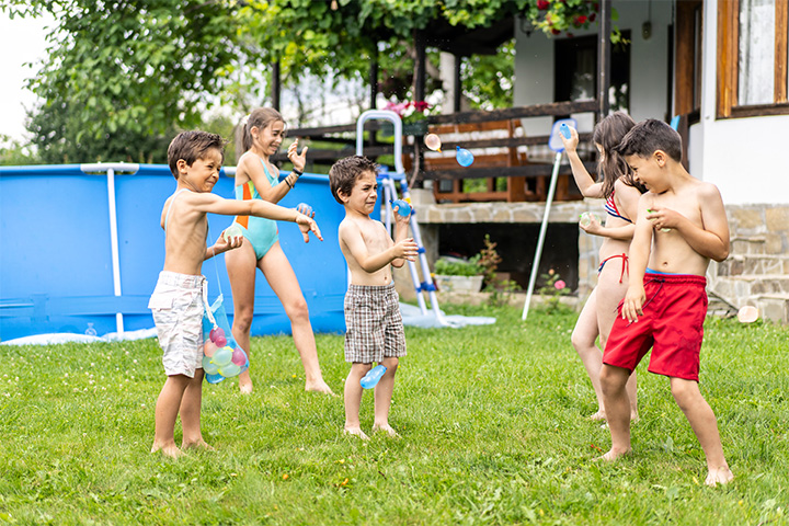 Water balloon dodgeball takes fun to the next level