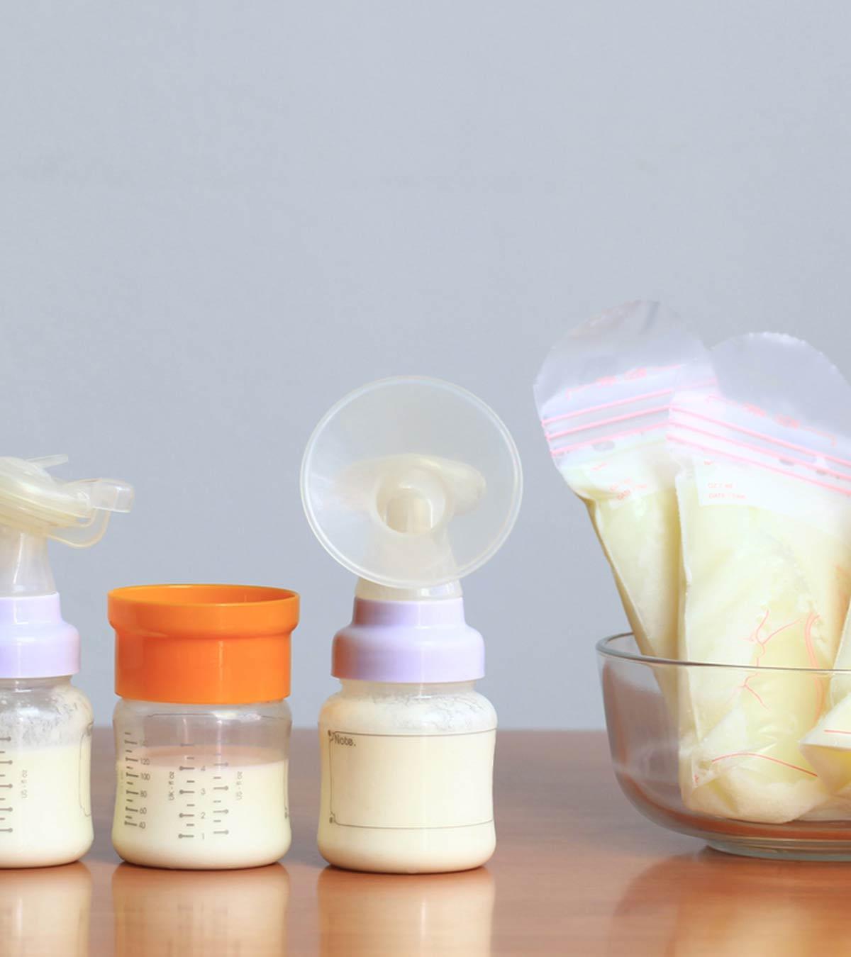 Breastmilk on bottle