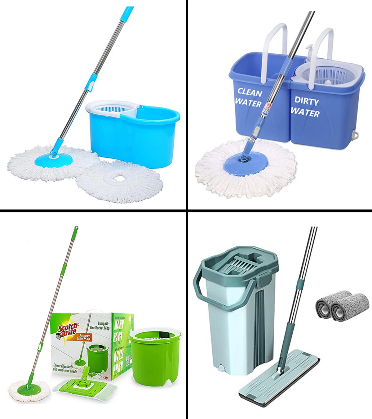 Floor Mopping Bucket Squeeze Cleaning Kit Home Supply - China Spin Mop  Bucket and Cleaning Mops price