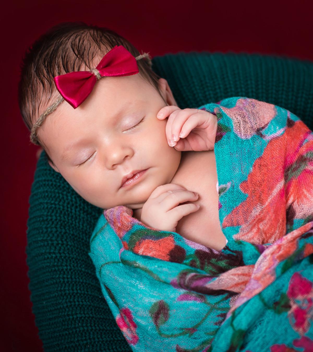 A baby sleeping