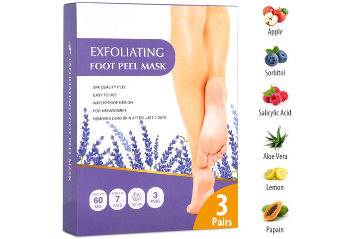 Peach Foot Peel Mask - for Dry Cracked Feet - Remove Dead Skin and Cal –  Lavinso