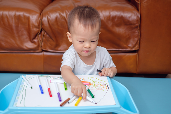 Coloring can help with toddler’s telegraphic speech