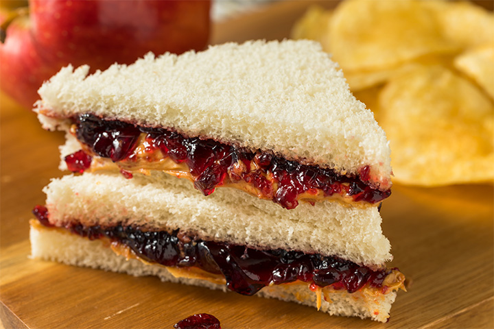 Peanut butter and jam sandwich nut recipes for babies