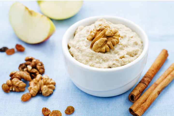 Steamed apple and walnut mash nut recipes for babies