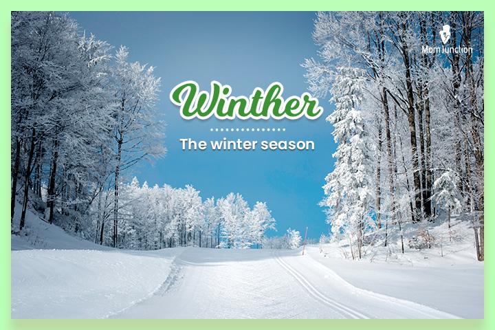 The snow-covered winter season