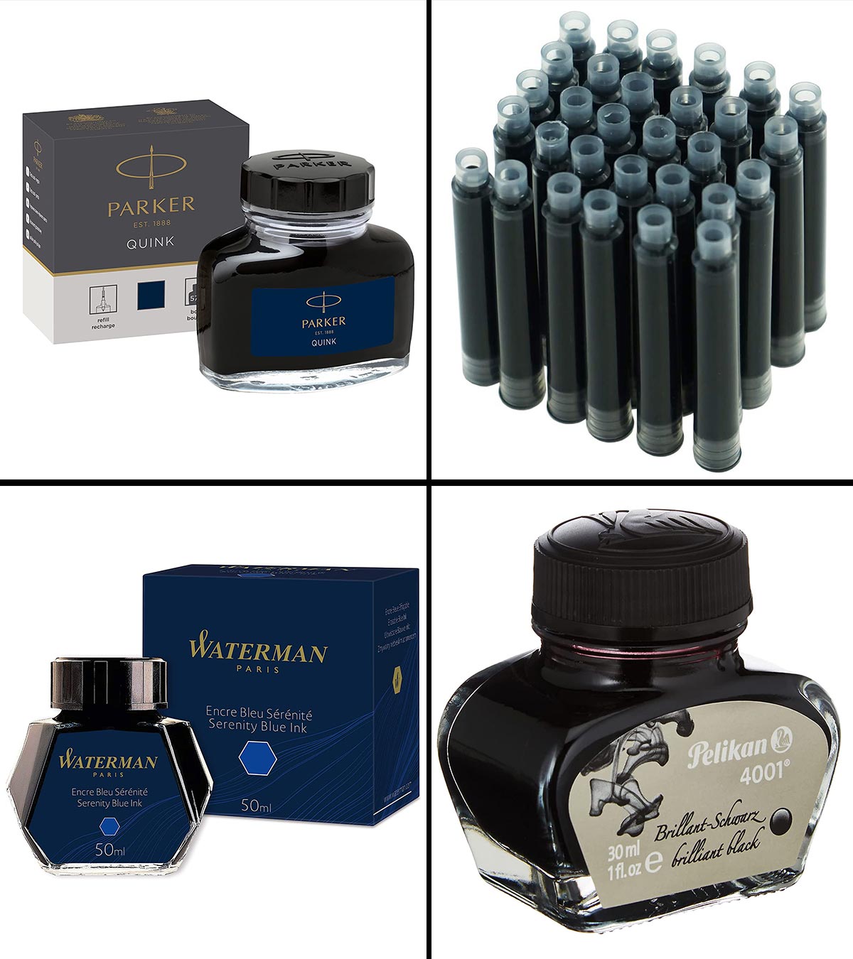 Fountain Pen Ink, Fountain Pen Cartridges & Fountain Pen Inks Bottle