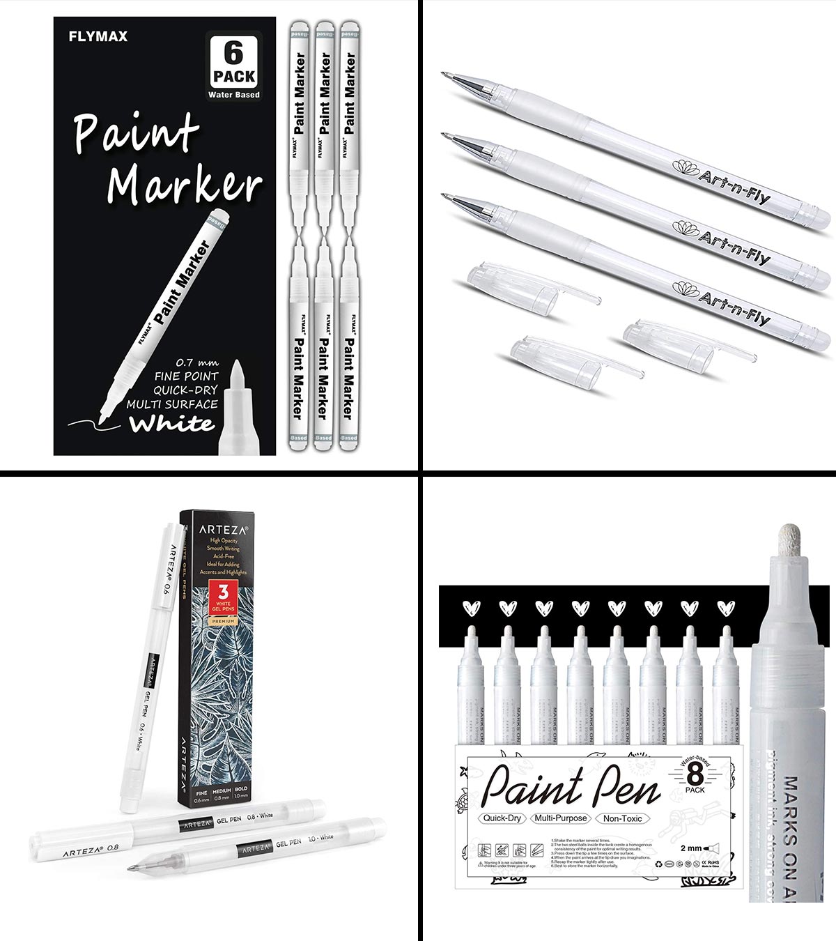 Mr. Pen- Pens, Felt Tip Pens, Pens Fine Point, Pack of 8, Fast Dry, No  Smear, Colored Markers 
