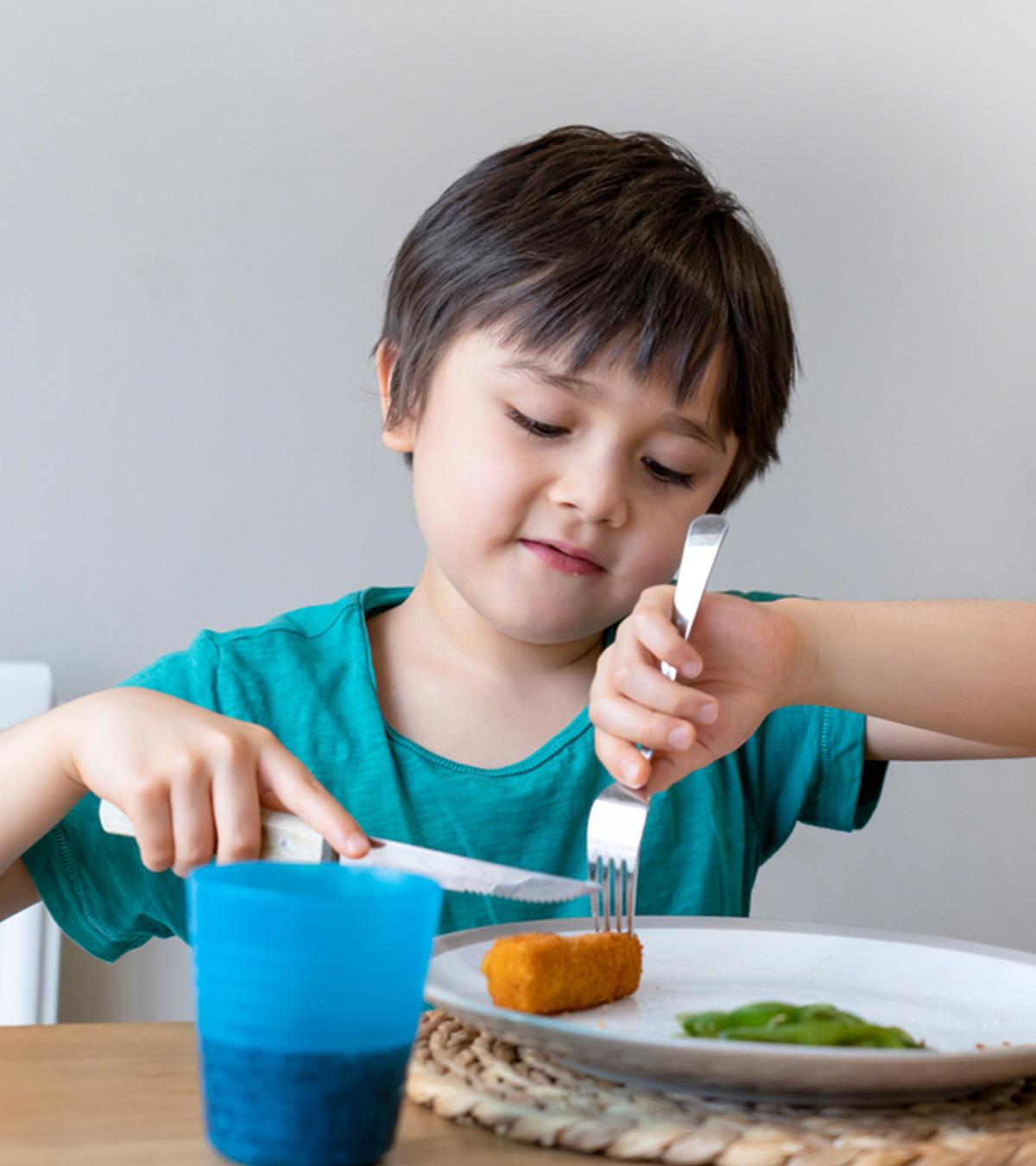 Kid Having Appetizer