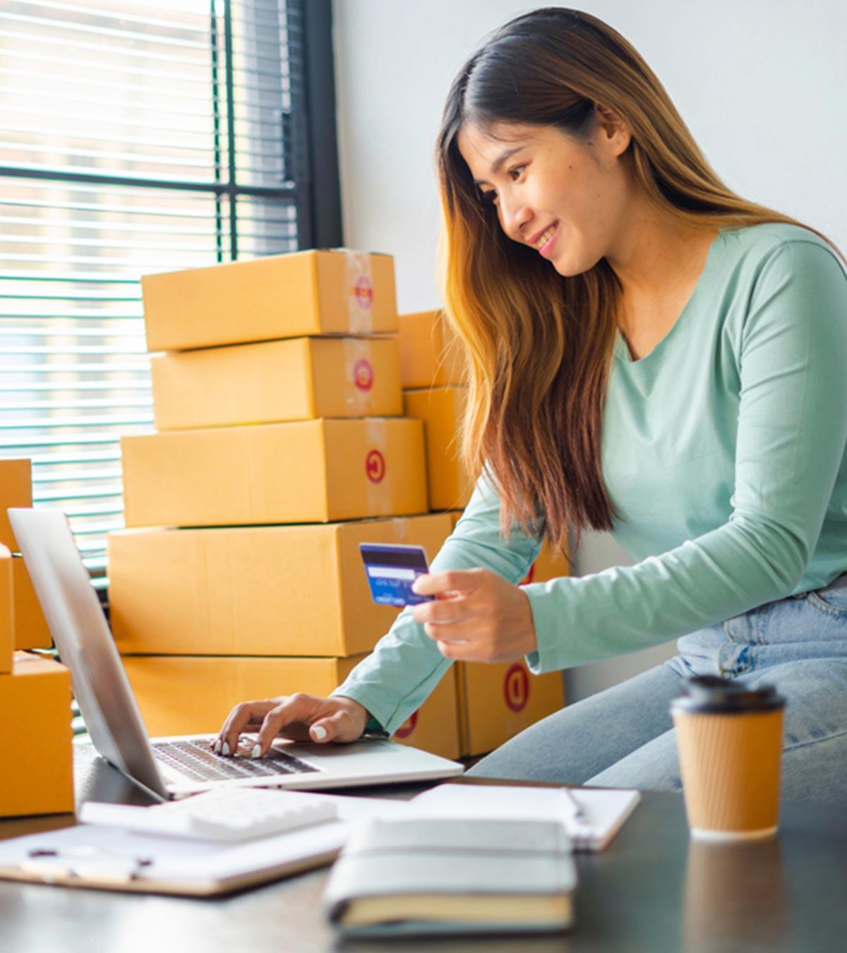 Teen entrepreneur working, presenting good business ideas for teens
