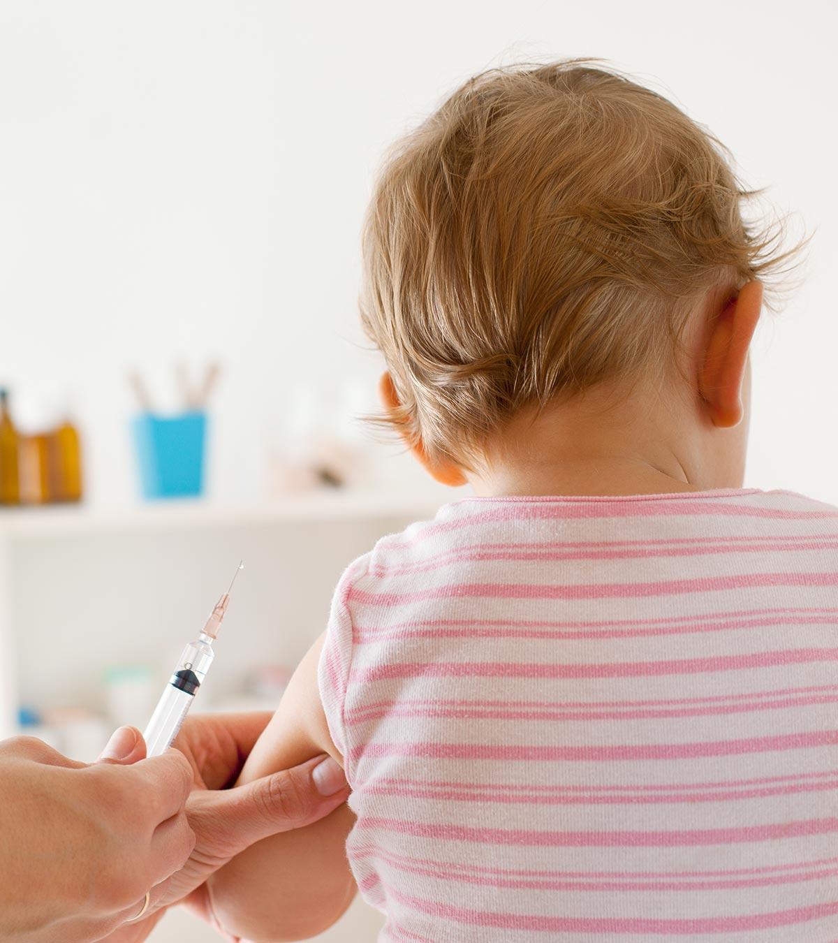 4 Month Baby Taking Vaccination Short