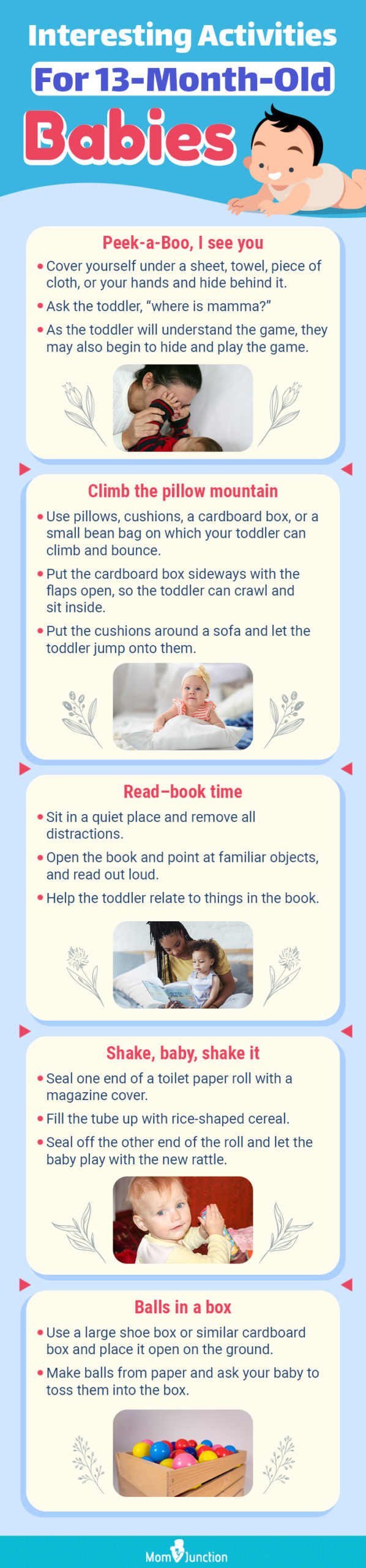 interesting activities for 13 month old babies (infographic)