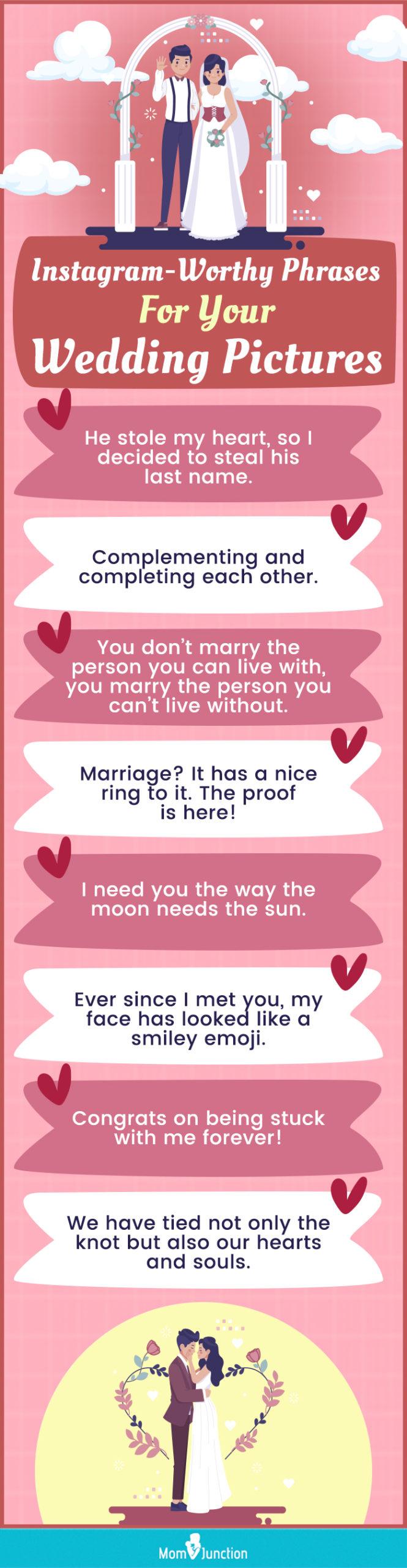 125 Best And Funny Wedding Captions For Instagram