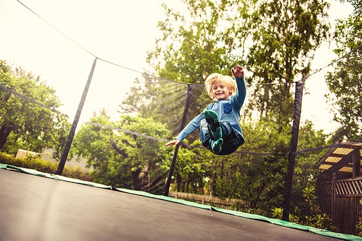 Jump on a trampoline, talent show ideas for kids