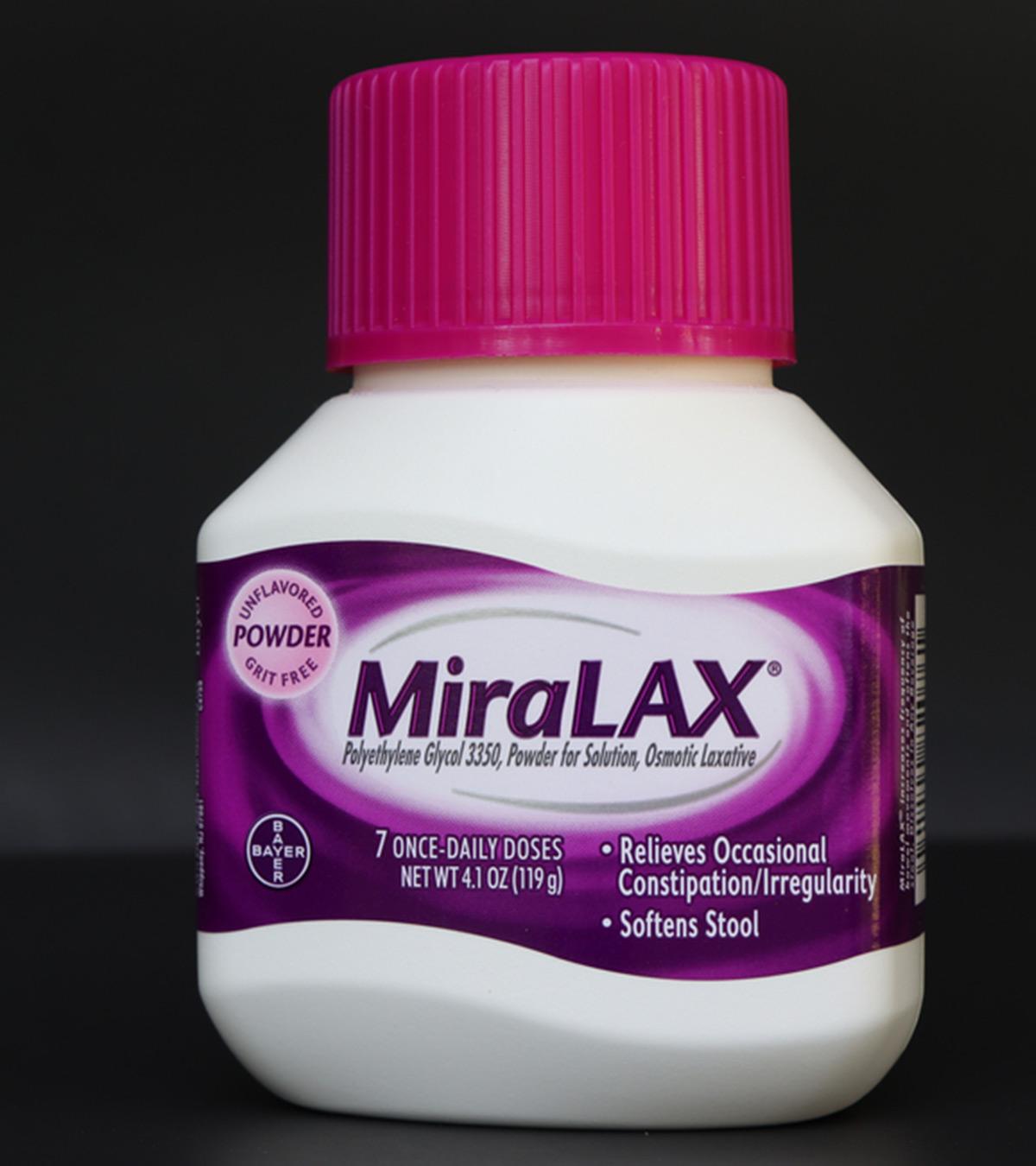 Miralax powder bottle