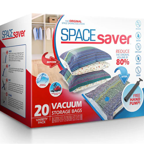 Spacesaver Premium Space Saver Vacuum Storage Bags Variety Pack, Small,  Medium, Large, & Jumbo Size, 15