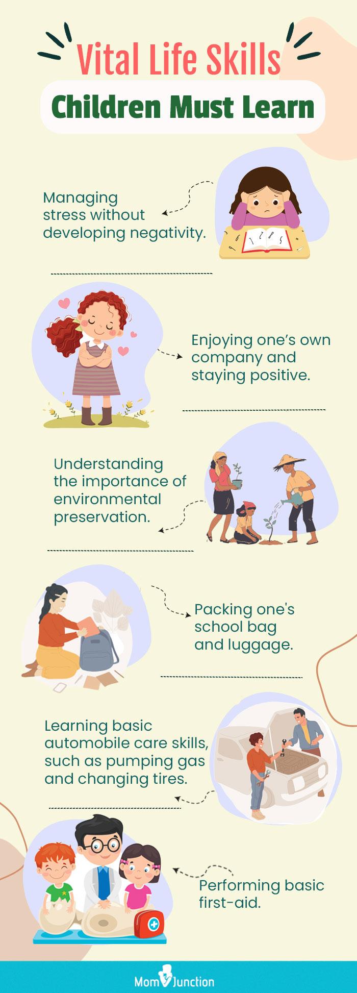 life skills parents should teach their children (infographic)