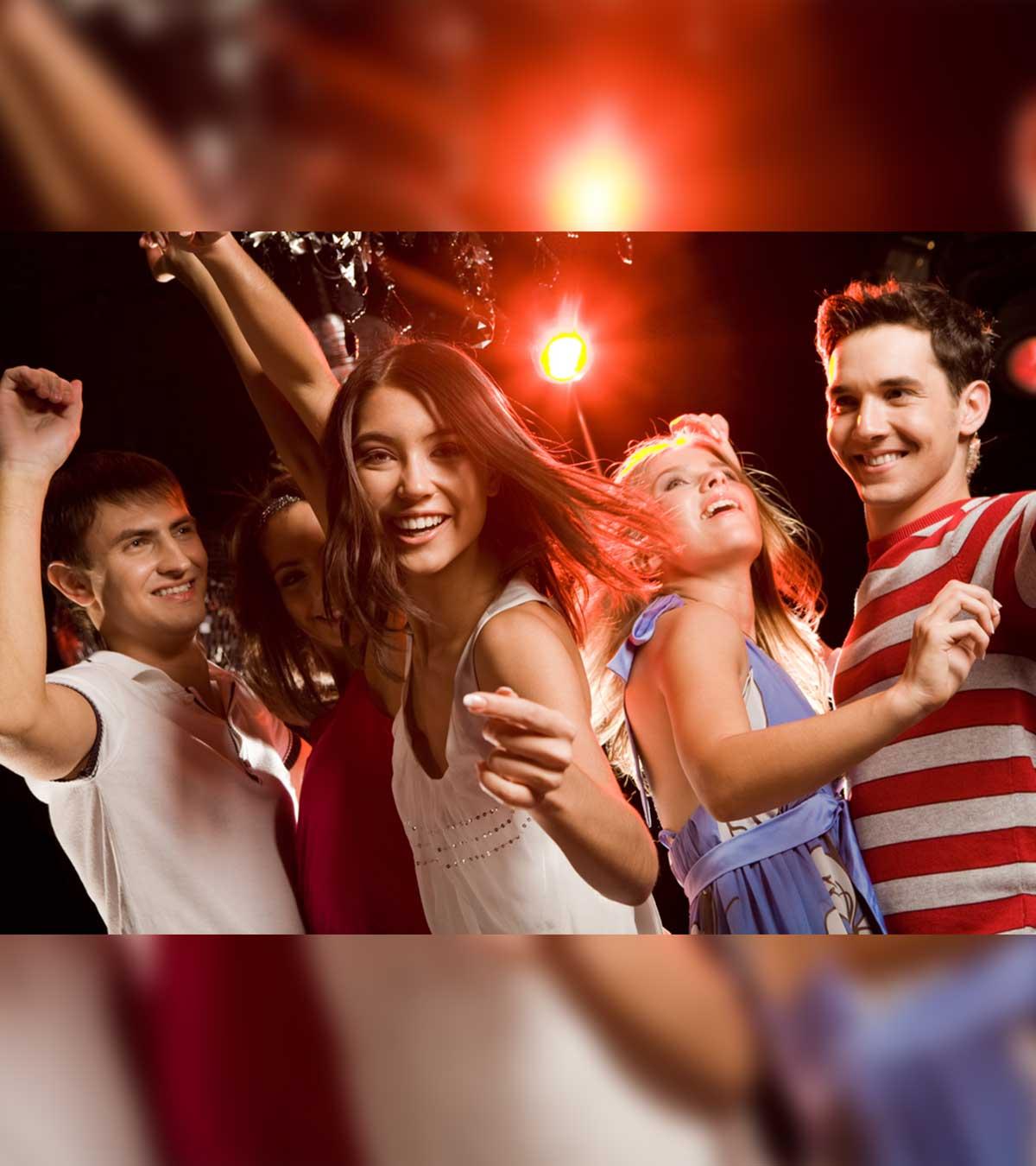 Teenagers are celebrating a birthday party