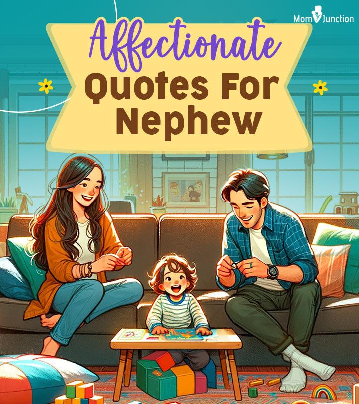 A couple playing with their nephew