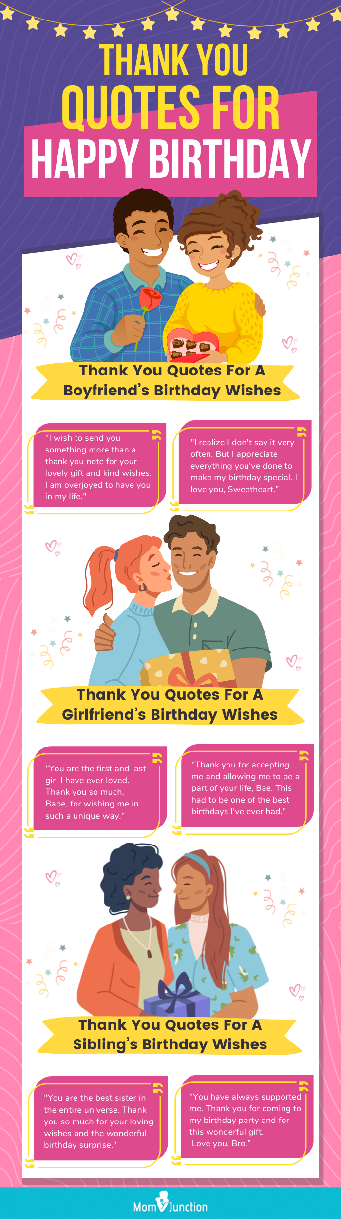Heartfelt Thank You Quotes for Birthday Wishes