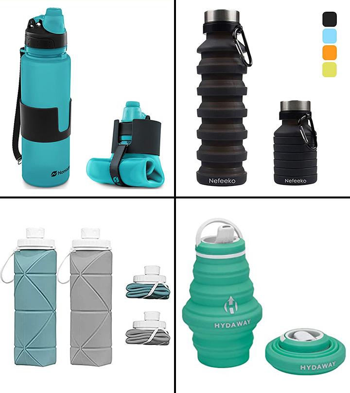 E-Senior Collapsible Water Bottle BPA Free - Foldable Water Bottle