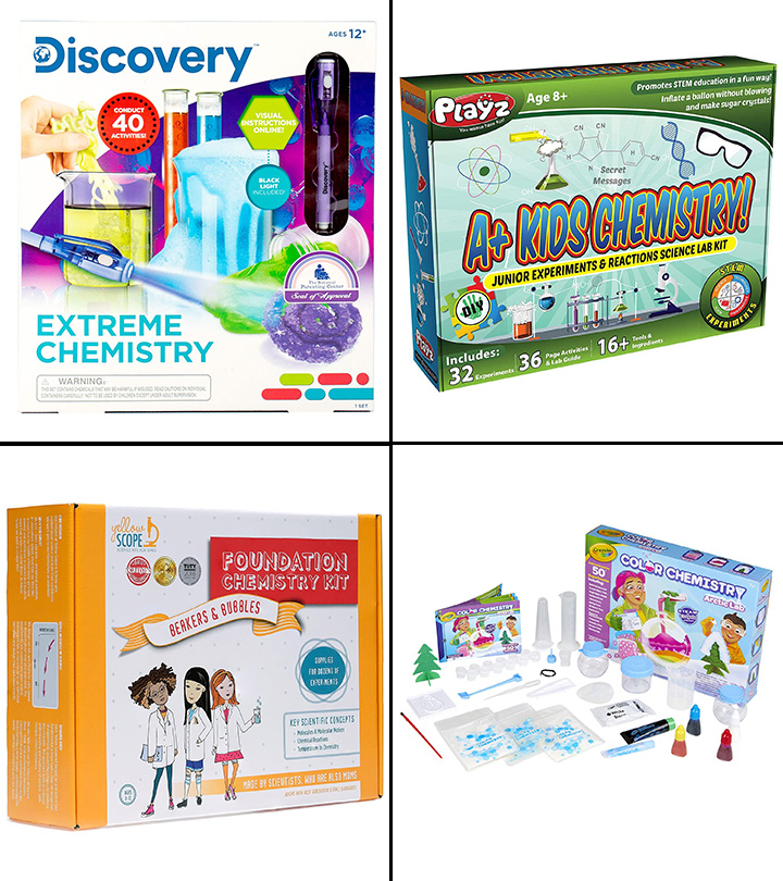 Kids Chemistry Kit Play Science Lab Stem Toys Pretend Play for