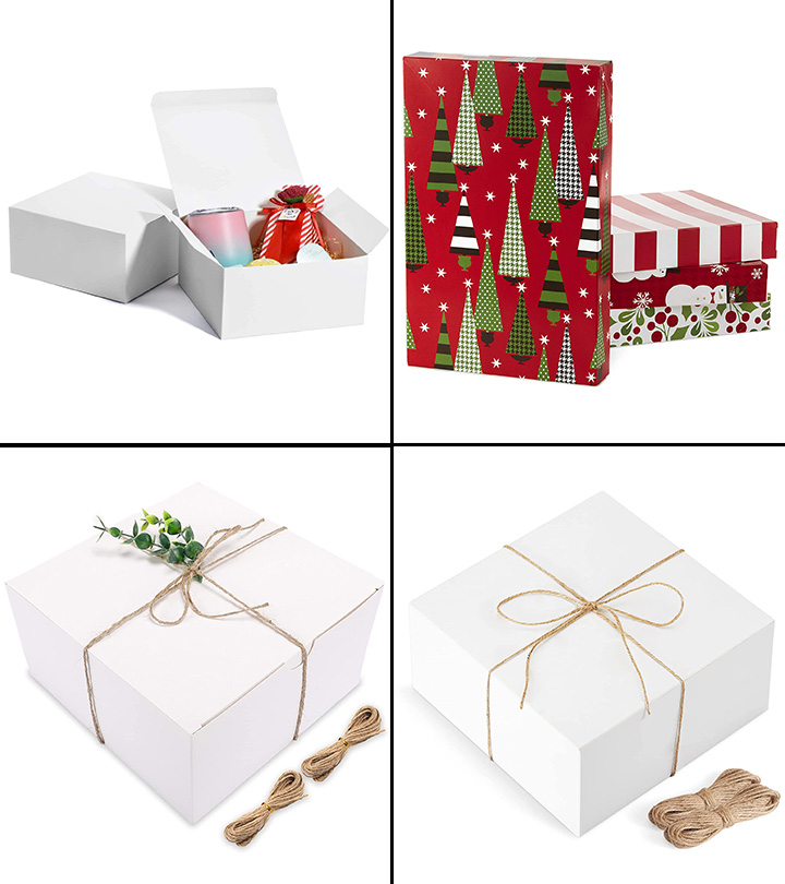 Black Gift Boxes with Lids - 3 Piece Luxury Gift Box Set with Elegant  Ribbon Bows, Empty Nesting Square Fancy Paper Boxes for Wrapping Presents