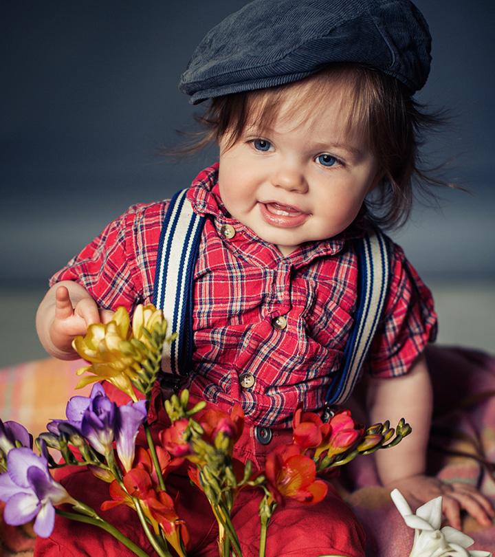 A small baby with a 