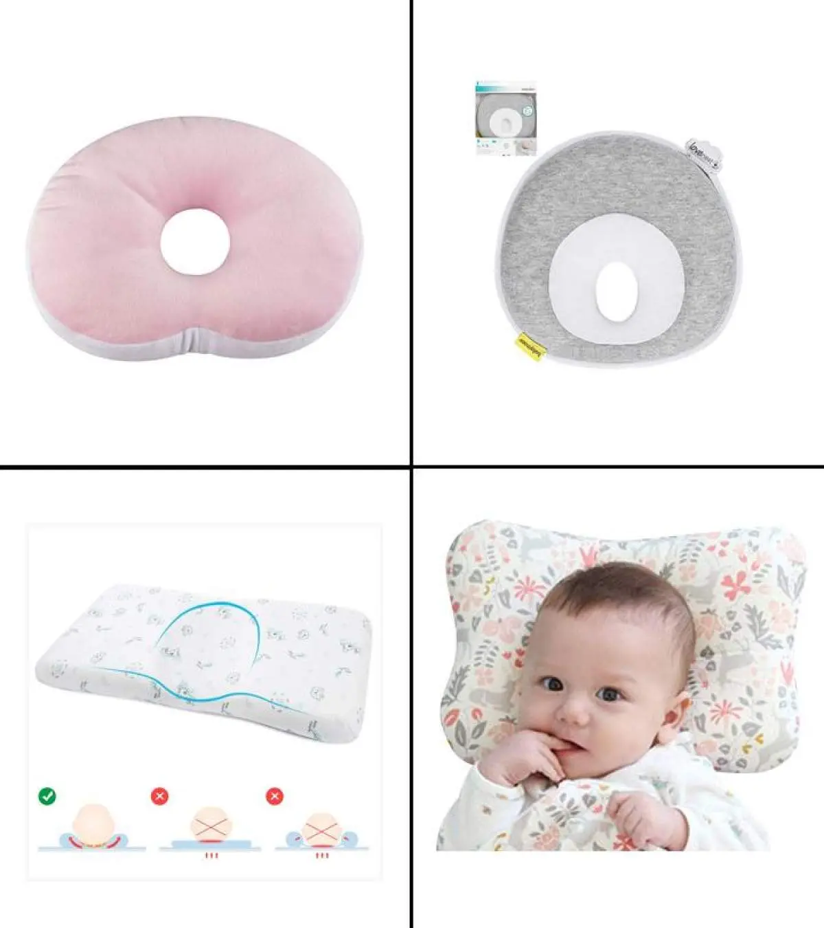 Plagiocephaly Best Head Shaping Pillow For Baby Memory Foam Baby