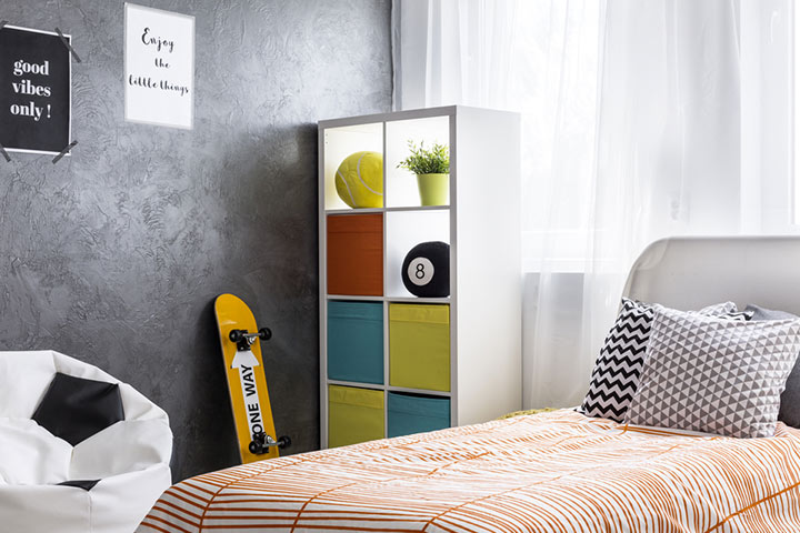 Smart storage bedroom idea for teens