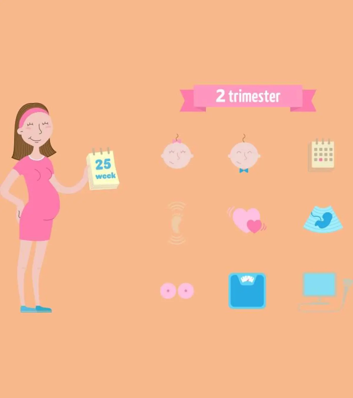 Second Trimester Of Pregnancy Body Changes & What to Expect
