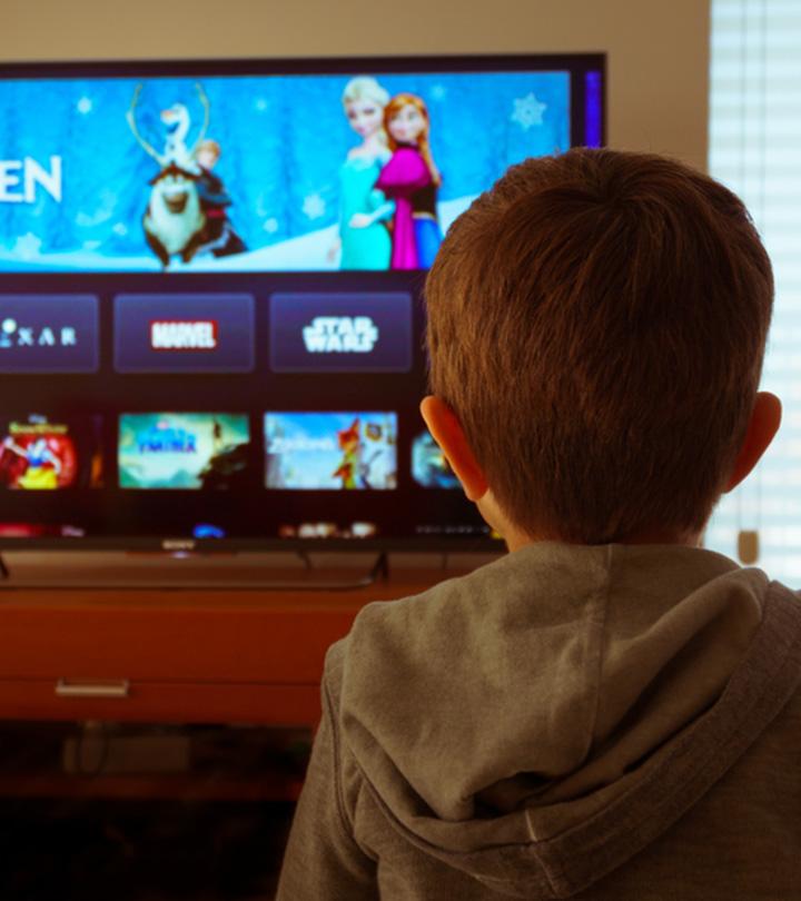 Kid Watching Disney Shows
