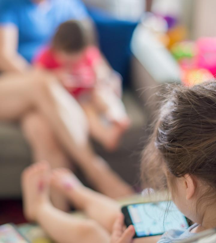 Child Using A Smartphone
