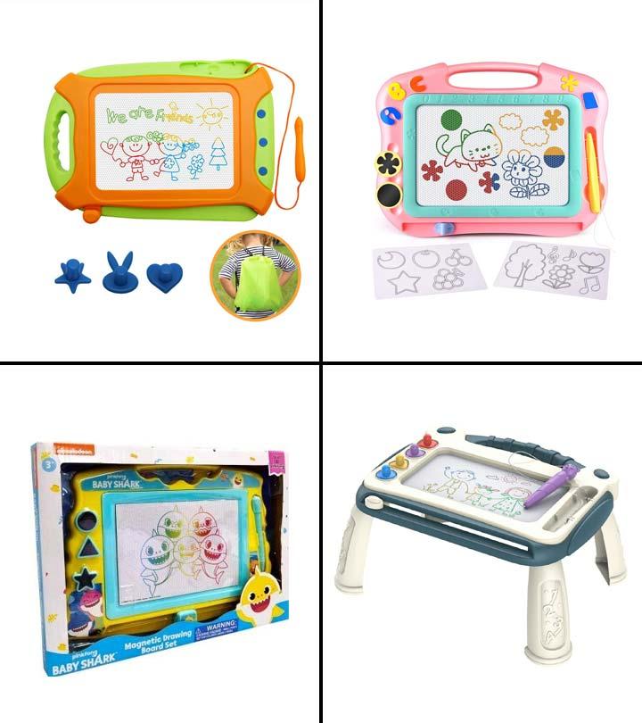 Colorful Doodle Board, Children's Magnetic Drawing Board Set