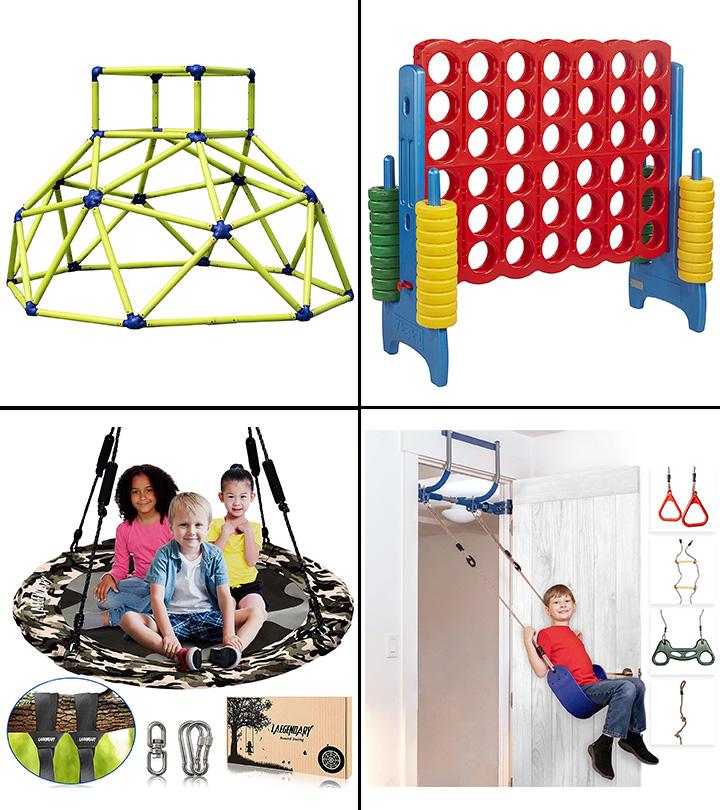 Monkey Bars Toddler Gym Tower - Green