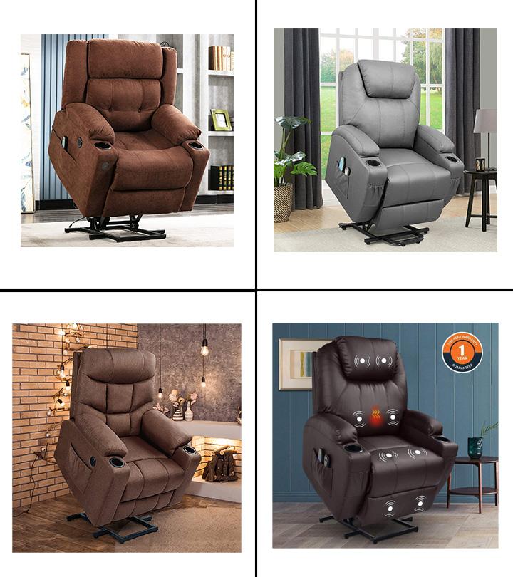 Push Back Recliner Chair with Massage Therapy and Heat, Reclining Chair  with Thick Seat Cushion and Padded Backrest, Massage Sofa Chair for Living