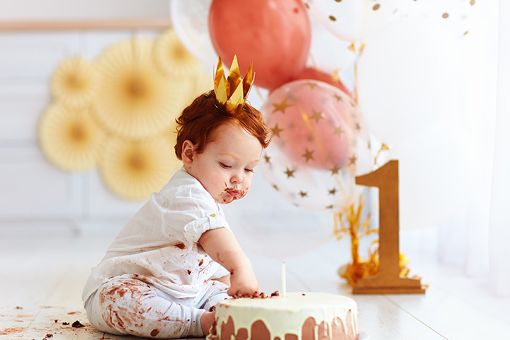 Cake smash for 1st birthday photoshoot ideas