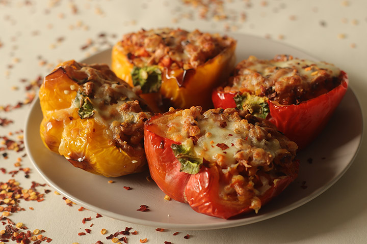 Cottage cheese stuffed bell peppers low carb recipes for kids